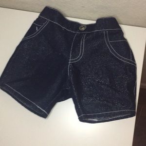 Build-a-bear denim shorts set of two